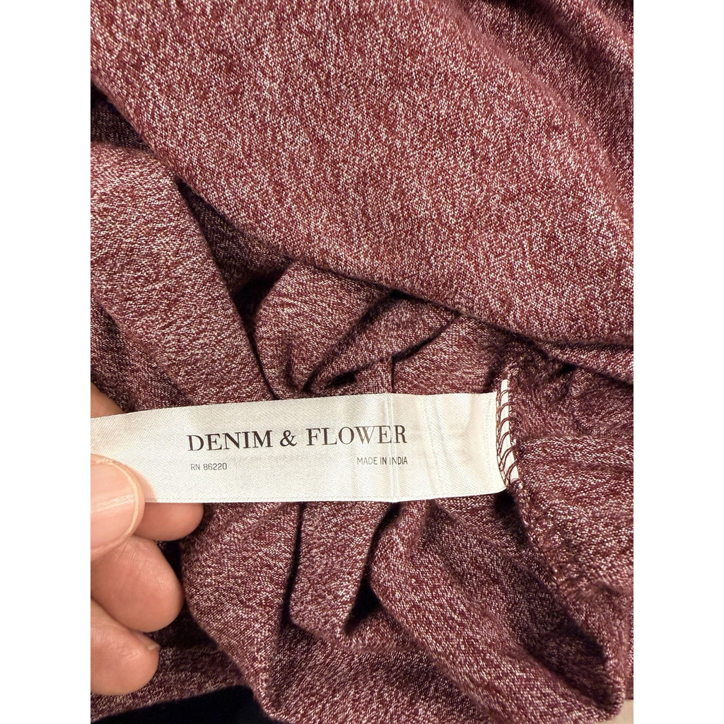 New Denim & Flower Ricky Singh XXXL Polo Shirt Heather Burgundy Big Tall Style