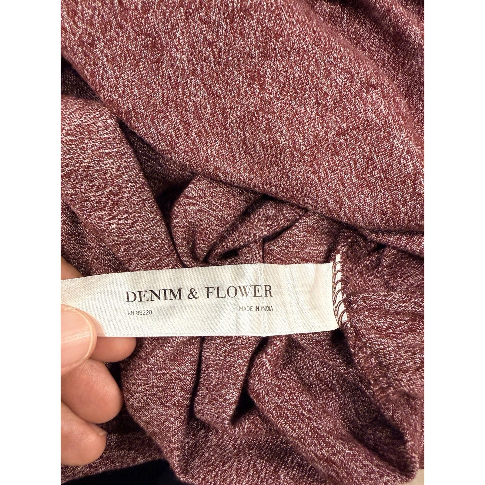 New Denim & Flower Ricky Singh XXXL Polo Shirt Heather Burgundy Big Tall Style