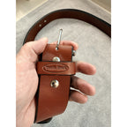 Turtleback Leather Gun Belt Heavy Duty CCW EDC Brown Leather Size ~46 USA Made