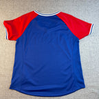 Majestic Texas Rangers Women's M Glitter V-Neck Baseball Shirt MLB