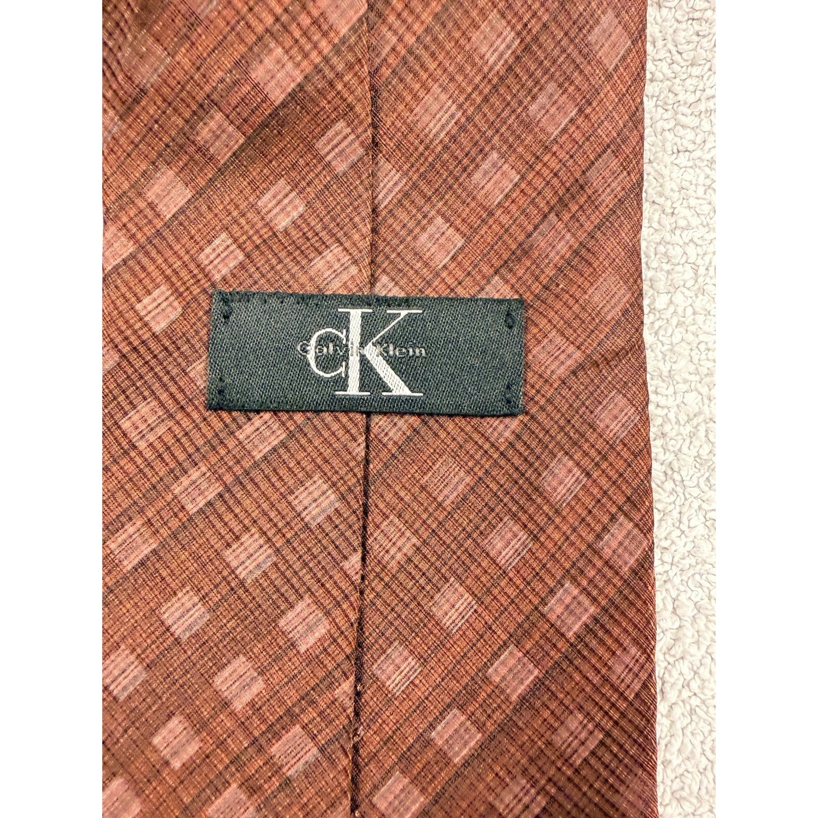 Vintage Men’s Tie Lot 3 Silk Designer Calvin Klein Chaps Carlos DeVenezia 90s