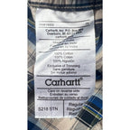 Lot 2 Carhartt S218 Plaid Shirts Mens M Regular Long Sleeve Workwear