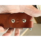 Turtleback Leather Gun Belt Heavy Duty CCW EDC Brown Leather Size ~46 USA Made