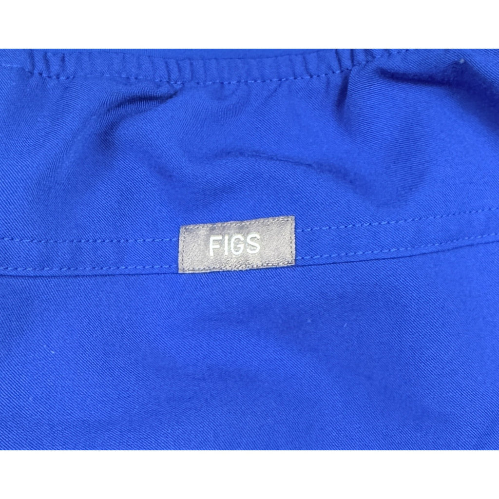 FIGS Kade Cargo Scrub Pants Women XL Petite Royal Blue Straight Leg 1000219