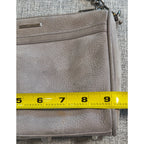 Rebecca Minkoff Mini MAC Crossbody Bag Gray Leather Chain Strap Purse