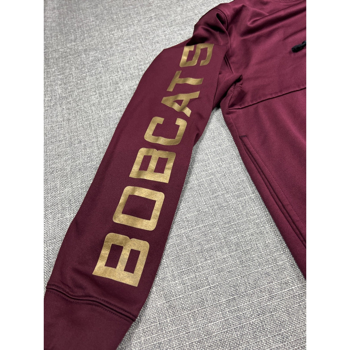 Champion Texas State Bobcats Hoodie Men's XL Maroon Gold NCAA Spellout