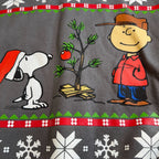 Peanuts Snoopy Charlie Brown Christmas Sweatshirt Adult L Gray Holiday 2017