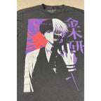 Tokyo Ghoul Ken Kaneki Funimation Anime Graphic T Shirt Black Mens M Manga