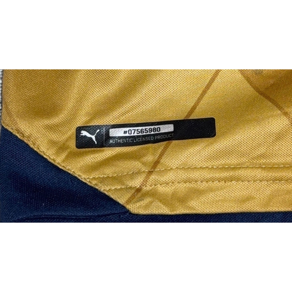 Arsenal 2015/16 Away Jersey Puma Gold Navy Fly Emirates Men’s L 747568