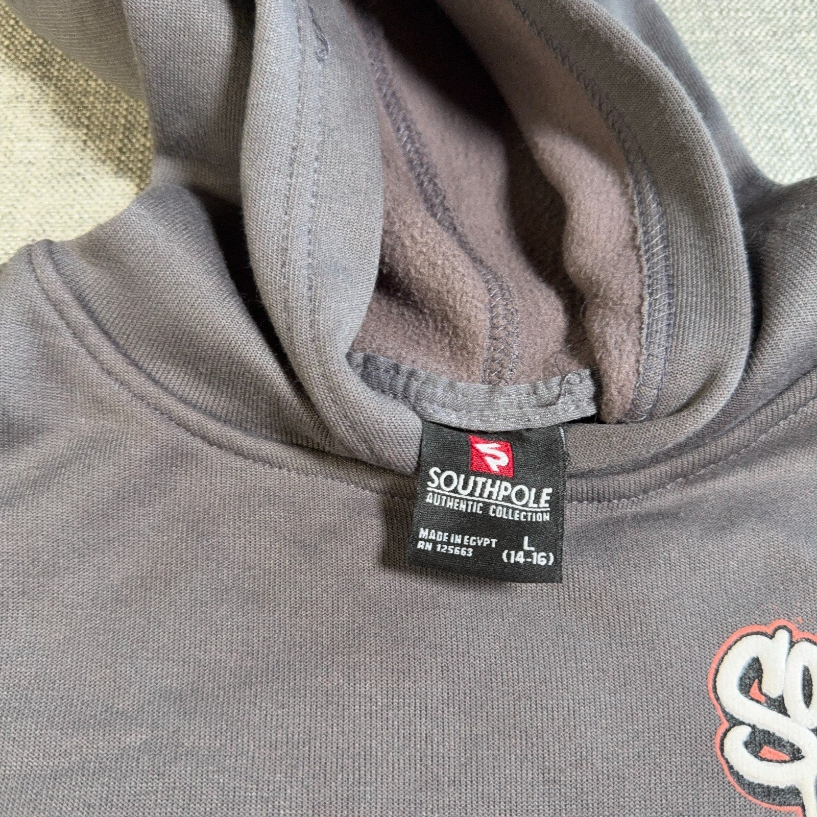 Southpole Hoodie Boys XL 14-16 Gray Graphic Streetwear Y2K Skate Pullover