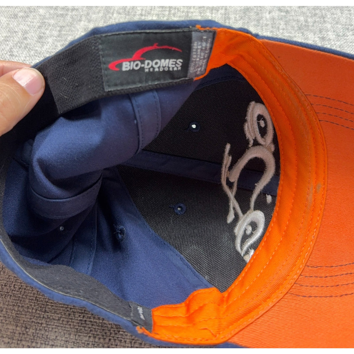 Y2K Orange County Choppers OCC Bio-Domes Stretch Fit Hat Cap Navy