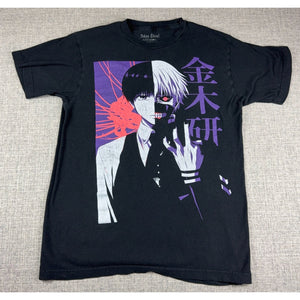 Tokyo Ghoul Ken Kaneki Funimation Anime Graphic T Shirt Black Mens M Manga