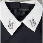 Victoria Beckham for Target Bunny Rabbit Collar Dress Black NWT Womens M 2017