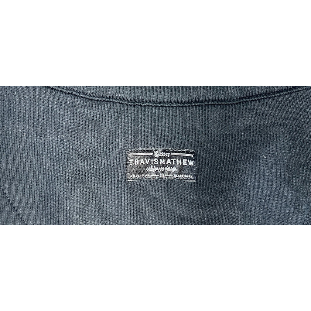 TravisMathew Newport Full Zip Fleece Jacket Men's XL Black 81Eighty Golf