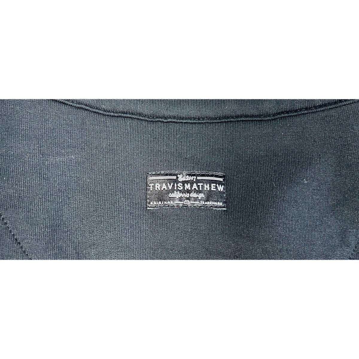 TravisMathew Newport Full Zip Fleece Jacket Men's XL Black 81Eighty Golf