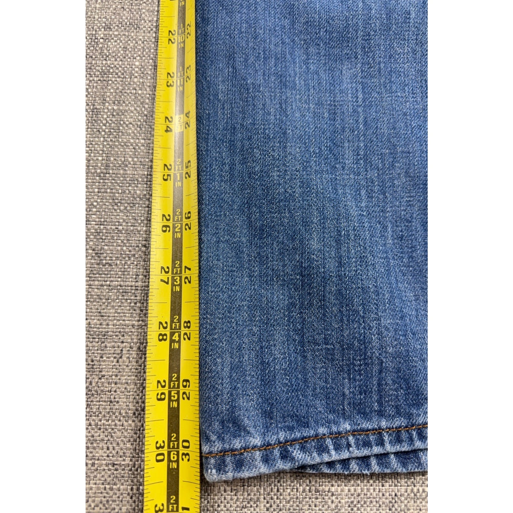 Lucky Brand 181 Relaxed Straight Jeans Mens 31x34 Blue 100% Cotton Denim