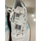 Adidas Sambae J Women’s Size 7 White Aqua Gum Sole Platform Shoes JQ1314 NWT