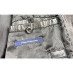 Worn-In Black Lambskin Leather Bomber Jacket Daniel Cremieux XL