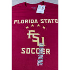 Champion Florida State FSU Womens Soccer Four Stars T Shirt Medium NWT Garnet