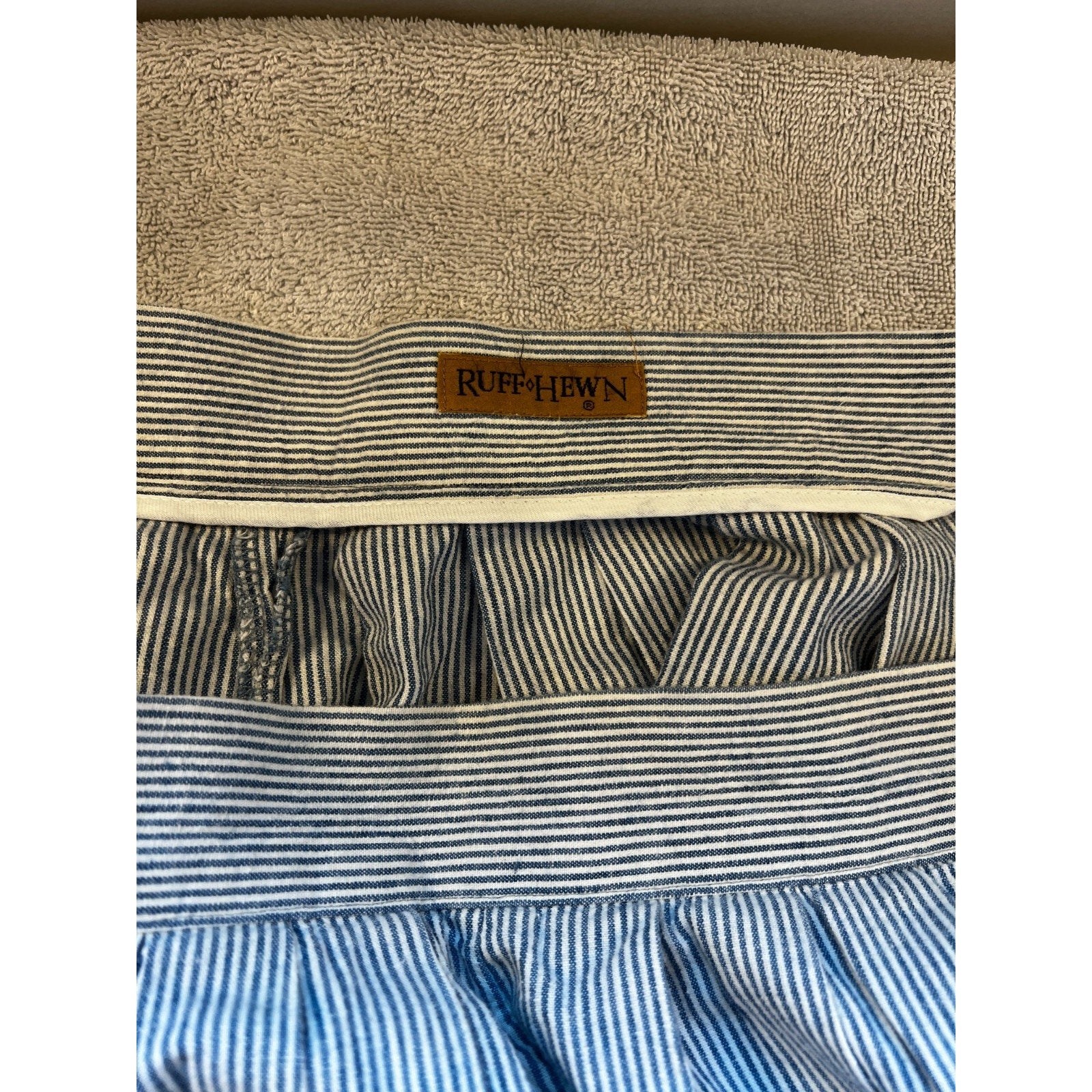 Ruff Hewn Maxi Skirt Womens Blue White Striped High Waist Cottagecore Prairie Bo