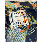 Denim And Flower Ricky Singh Tropical Flamingo Hawaiian Camp Shirt Men’s L
