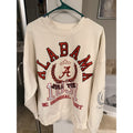 Alabama Crimson Tide Oversized Crewneck Sweatshirt Women’s Large Gameday Couture