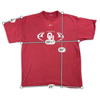 Nike Oklahoma Sooners OU Football T Shirt Mens XL Red Big 12 College NCAA