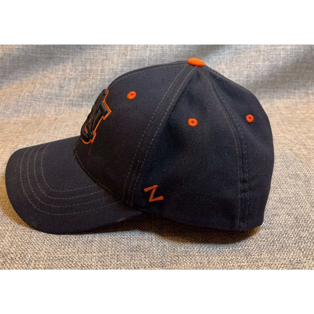 Auburn Tigers Zephyr XL Stretch Fit Hat Black Orange NCAA College Cap