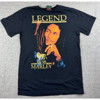 Bob Marley Legend T Shirt Mens M Black Zion Rootswear Reggae Graphic Tee