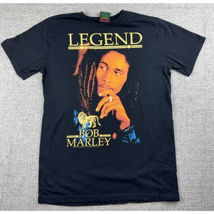 Bob Marley Legend T Shirt Mens M Black Zion Rootswear Reggae Graphic Tee
