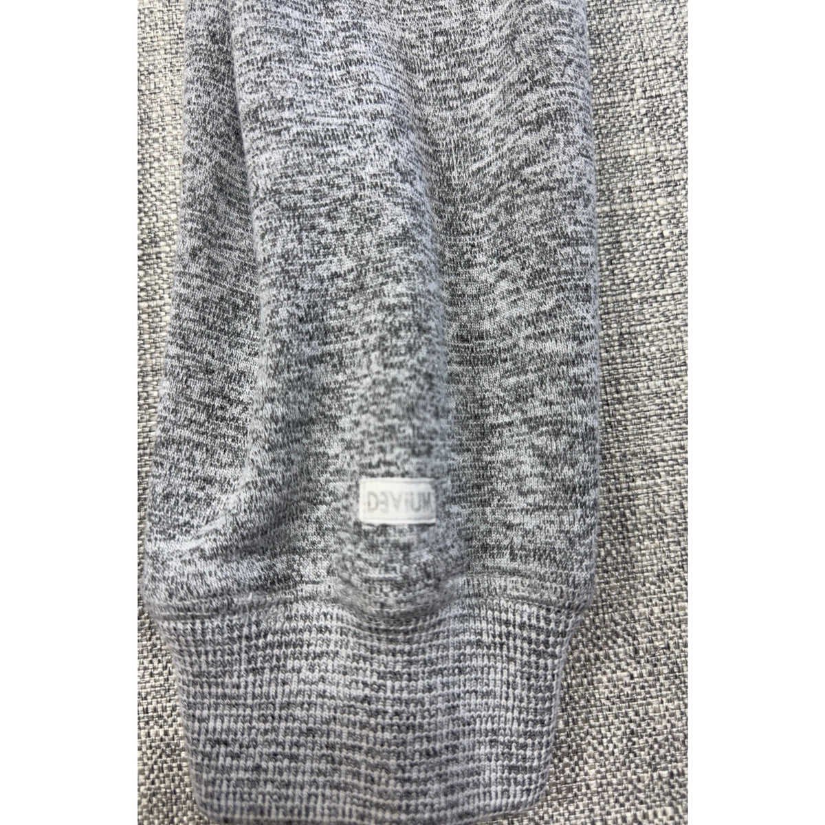 Devium Made in USA Gray Marled Pullover Hoodie Tagged Large