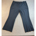 Liverpool Los Angeles Womens 14/32 Black Cropped Flare Dress Pants Stretch Flaw