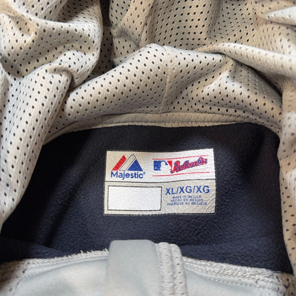 Detroit Tigers Majestic Authentic Collection 1/4 Zip Hoodie XL 2014 MLB