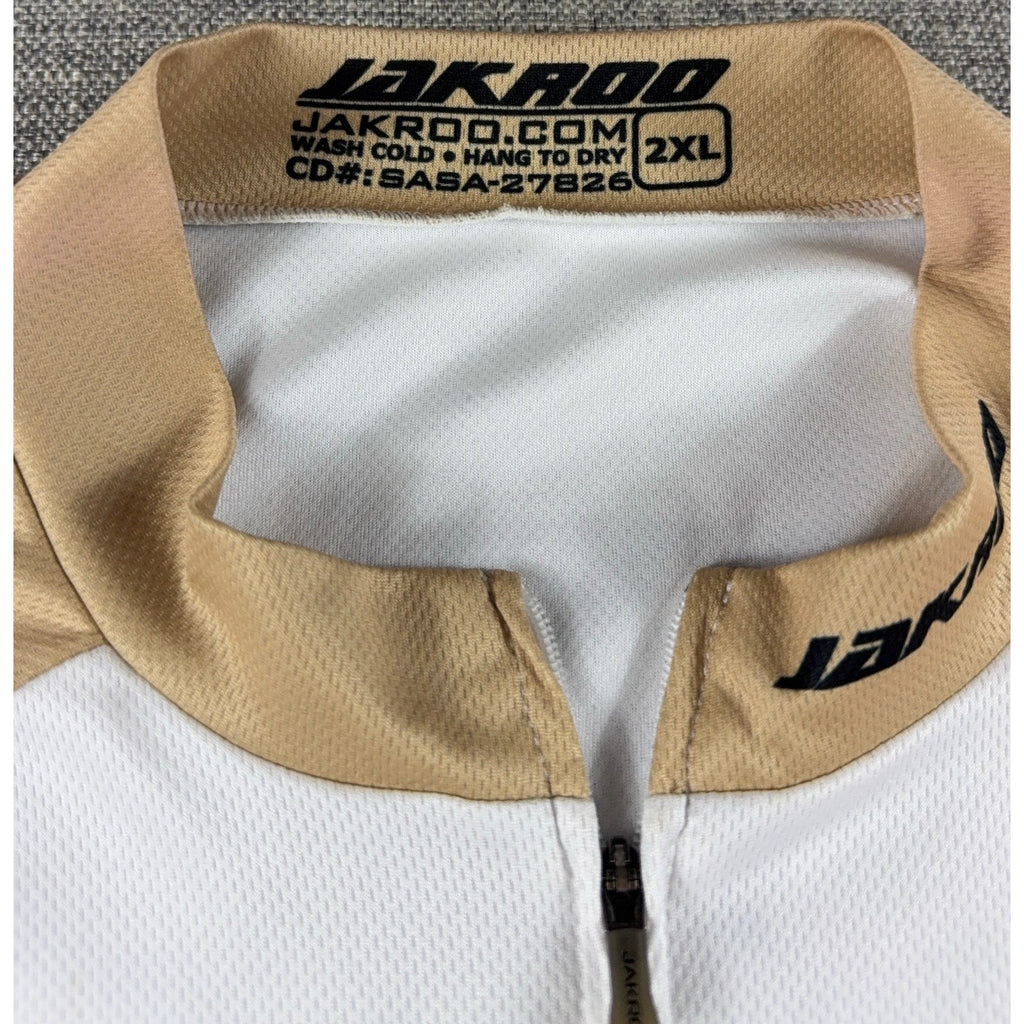 Jakroo Gallo Bicycle Club Cycling Jersey 2XL E&J Gallo Winery Full Zip