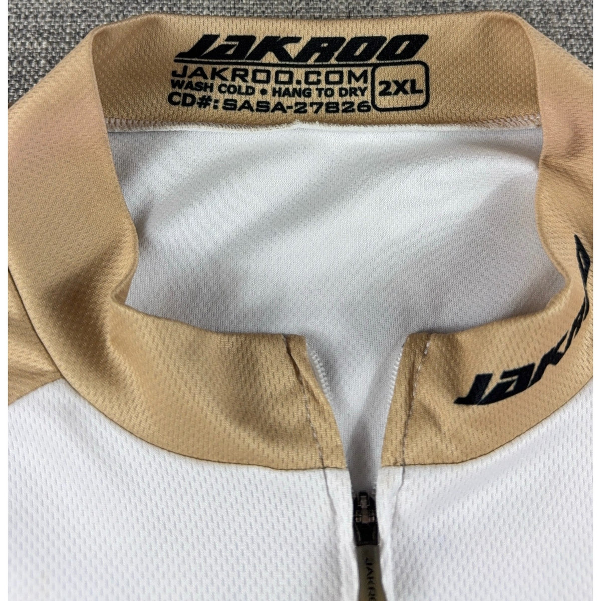 Jakroo Gallo Bicycle Club Cycling Jersey 2XL E&J Gallo Winery Full Zip