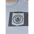 Manchester City Nike Tee Mens Medium Blue Soccer Football Pocket Shirt