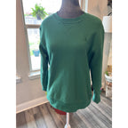 Champion Crewneck Sweatshirt Womens Small Green USA Athletic Embroidered Logo