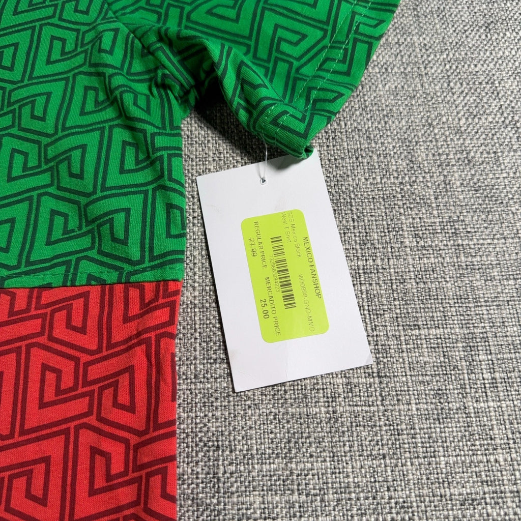 Mexico National Team Soccer Shirt Mens Medium NWT Green Red Futbol Fan Tee