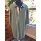 2 Tommy Bahama Polo Shirt Lot Mens XXL TTG Blue Green Short Sleeve Casual Golf