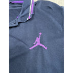 Nike Air Jordan Jumpman Navy Purple Polo Shirt Men’s Large