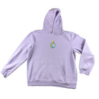 The Simpsons Homer Simpson Hoodie Mens Lavender Embroidered Pullover 22x27.5
