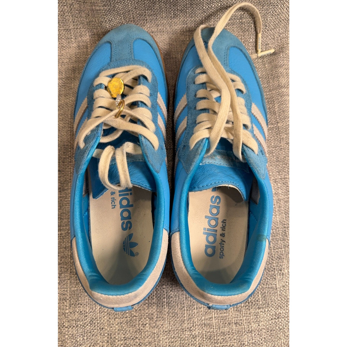 adidas x Sporty & Rich Samba OG Blue Rush IE6975 Men 6.5 Women 7.5
