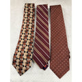 Vintage Men’s Tie Lot 3 Silk Designer Calvin Klein Chaps Carlos DeVenezia 90s