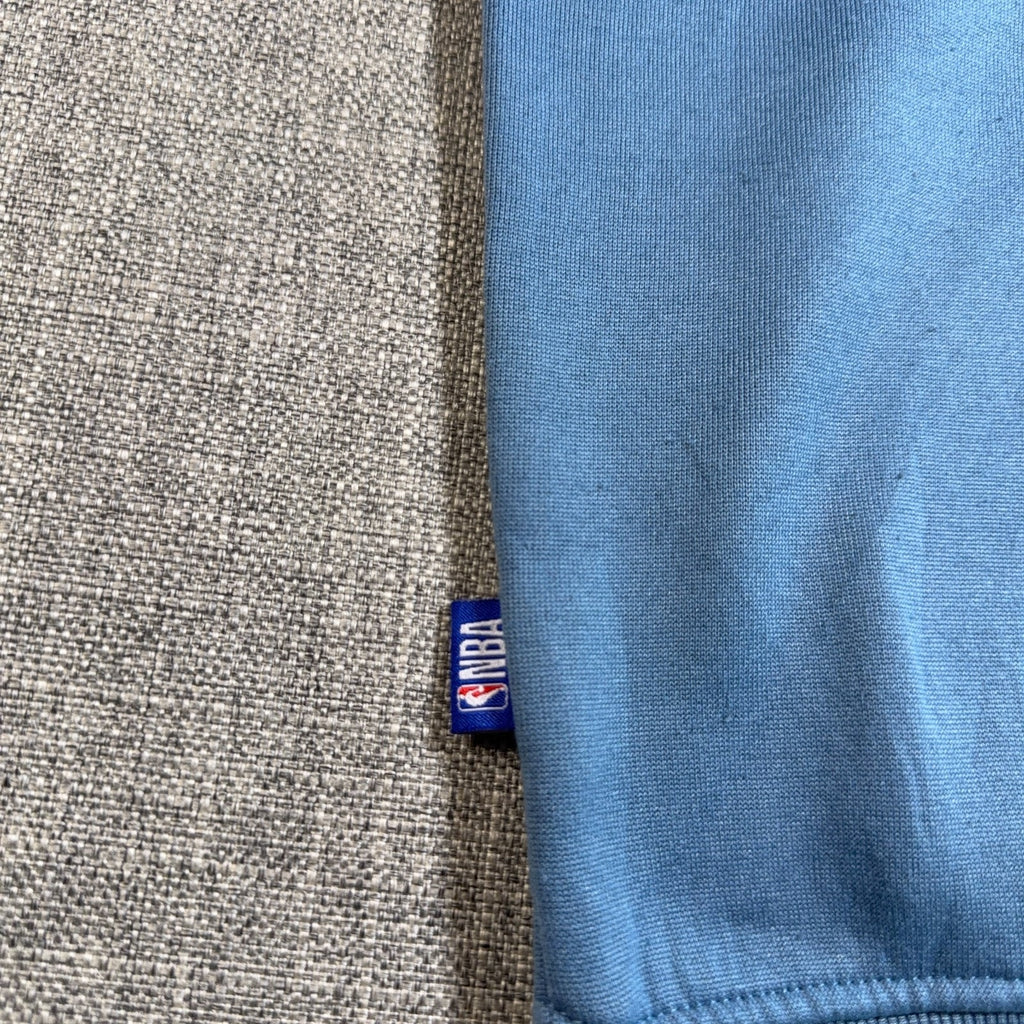 NBA Sweatshirt Men Small Blue Black Colorblock Utility Pocket Crewneck Fleece