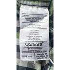 Lot 2 Carhartt S218 Plaid Shirts Mens M Regular Long Sleeve Workwear