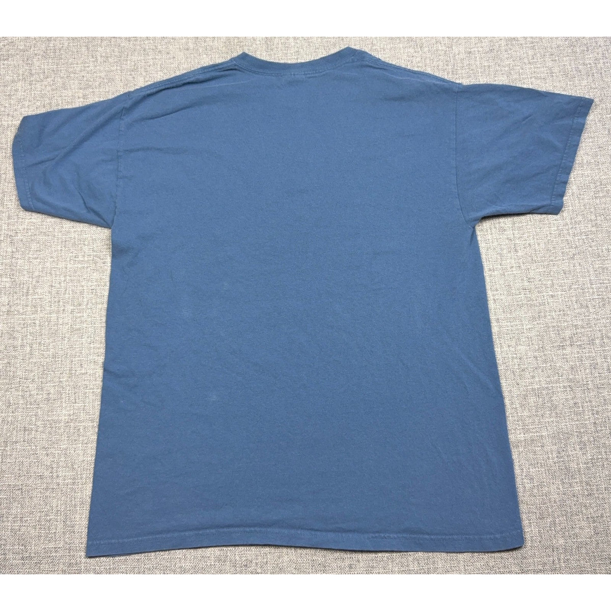 Guitar Peace Sign T Shirt Mens Large Blue Music Graphic Gildan Cotton Tee