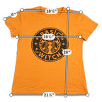 Basic Witch Halloween T Shirt Women's L Orange Coffee Parody Graphic Tee