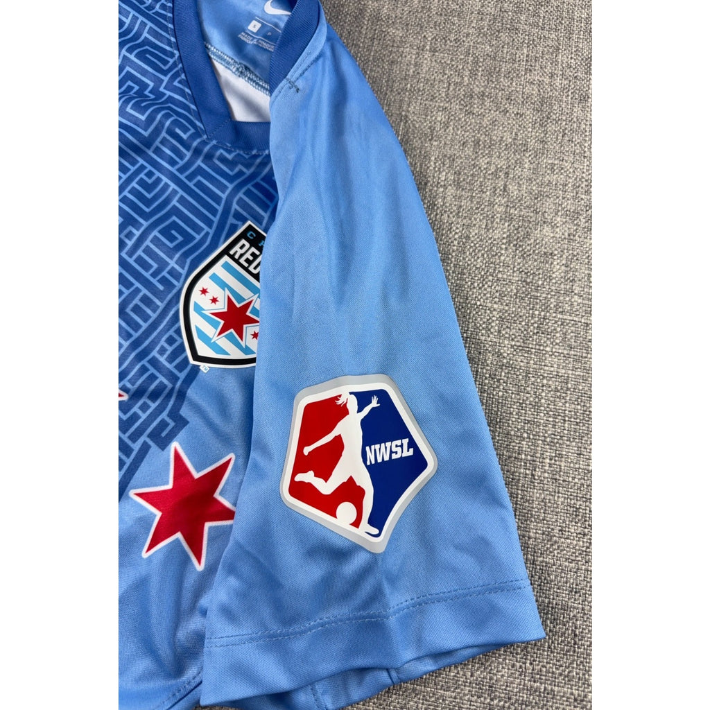 Nike Chicago Red Stars NWSL Jersey Women Small 2020 Blue Soccer Kit