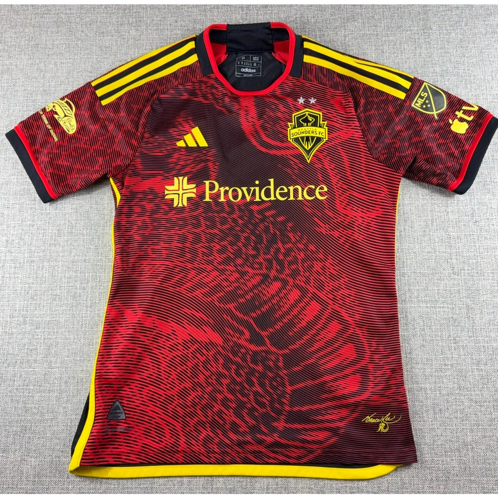 Seattle Sounders Bruce Lee Jersey Adidas Authentic MLS 2023 Mens M HI1837