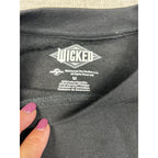Wicked Universal Studios Embroidered Crewneck Sweatshirt Black Size M Movie